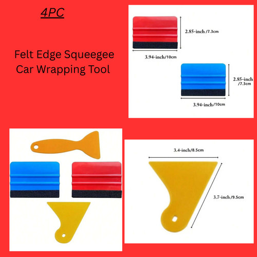 Felt edge squeegee car - felt,