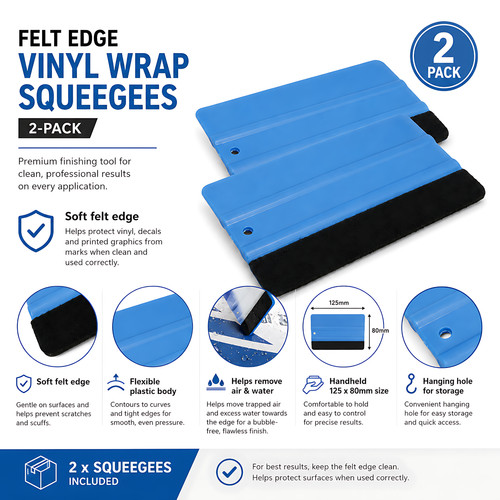 Felt edge squeegee - edge,
